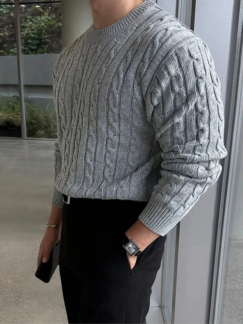 Mergim – Lässiger Strickpullover Mit Langen Ärmeln - Image 10