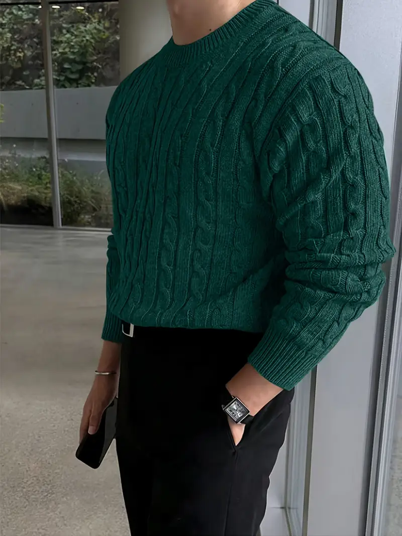 Mergim – Lässiger Strickpullover Mit Langen Ärmeln - Image 11