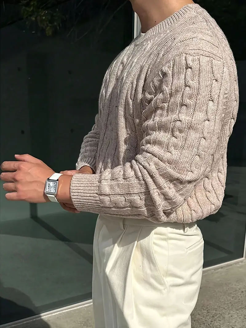 Mergim – Lässiger Strickpullover Mit Langen Ärmeln - Image 12