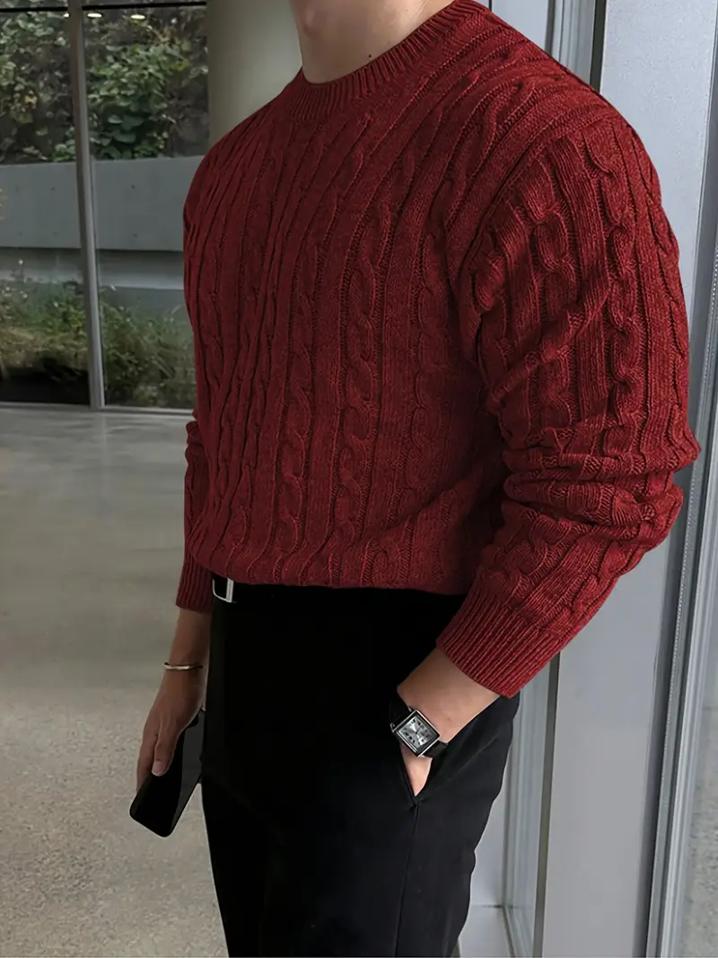 Mergim – Lässiger Strickpullover Mit Langen Ärmeln - Image 13