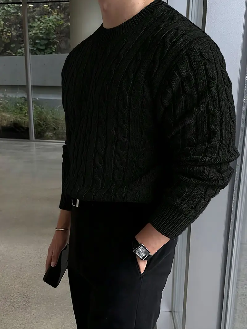 Mergim – Lässiger Strickpullover Mit Langen Ärmeln - Image 14