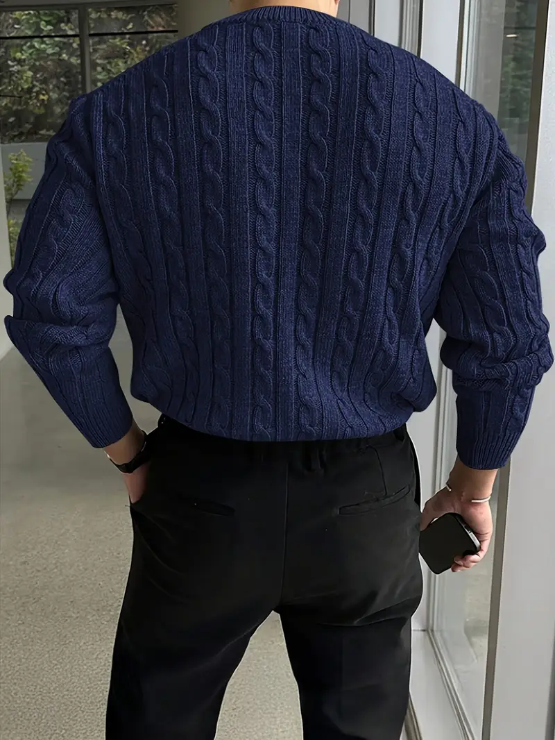 Mergim – Lässiger Strickpullover Mit Langen Ärmeln - Image 15