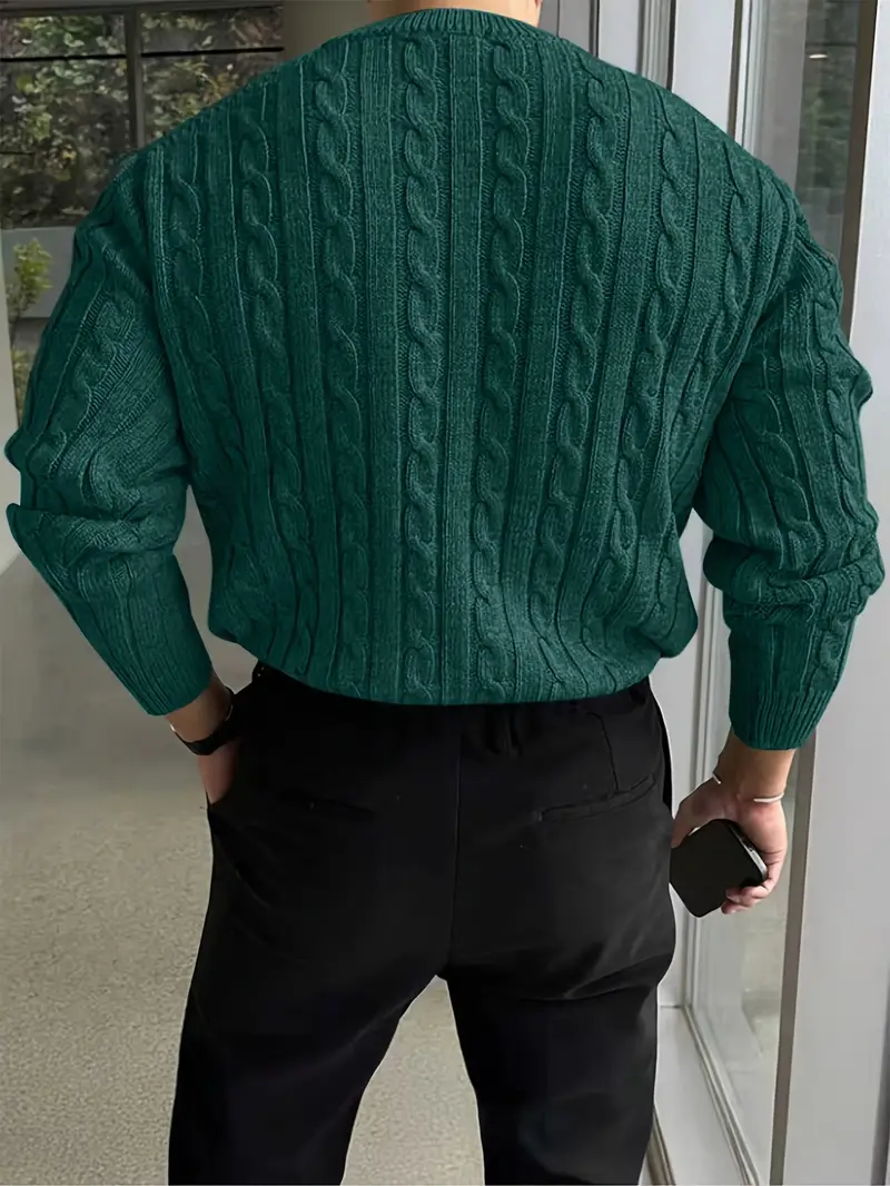 Mergim – Lässiger Strickpullover Mit Langen Ärmeln - Image 16