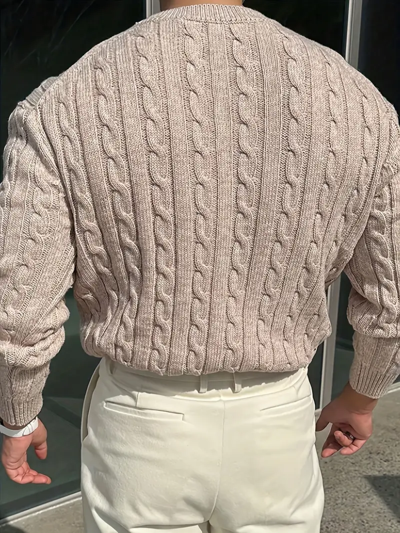 Mergim – Lässiger Strickpullover Mit Langen Ärmeln - Image 18
