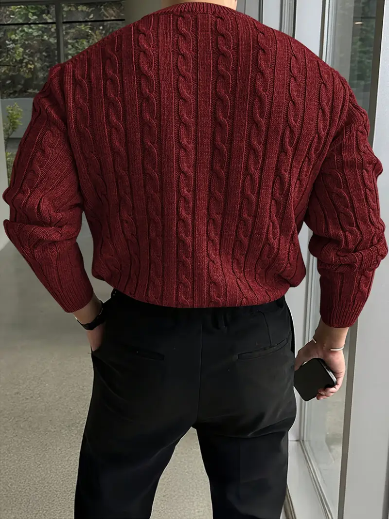 Mergim – Lässiger Strickpullover Mit Langen Ärmeln - Image 19