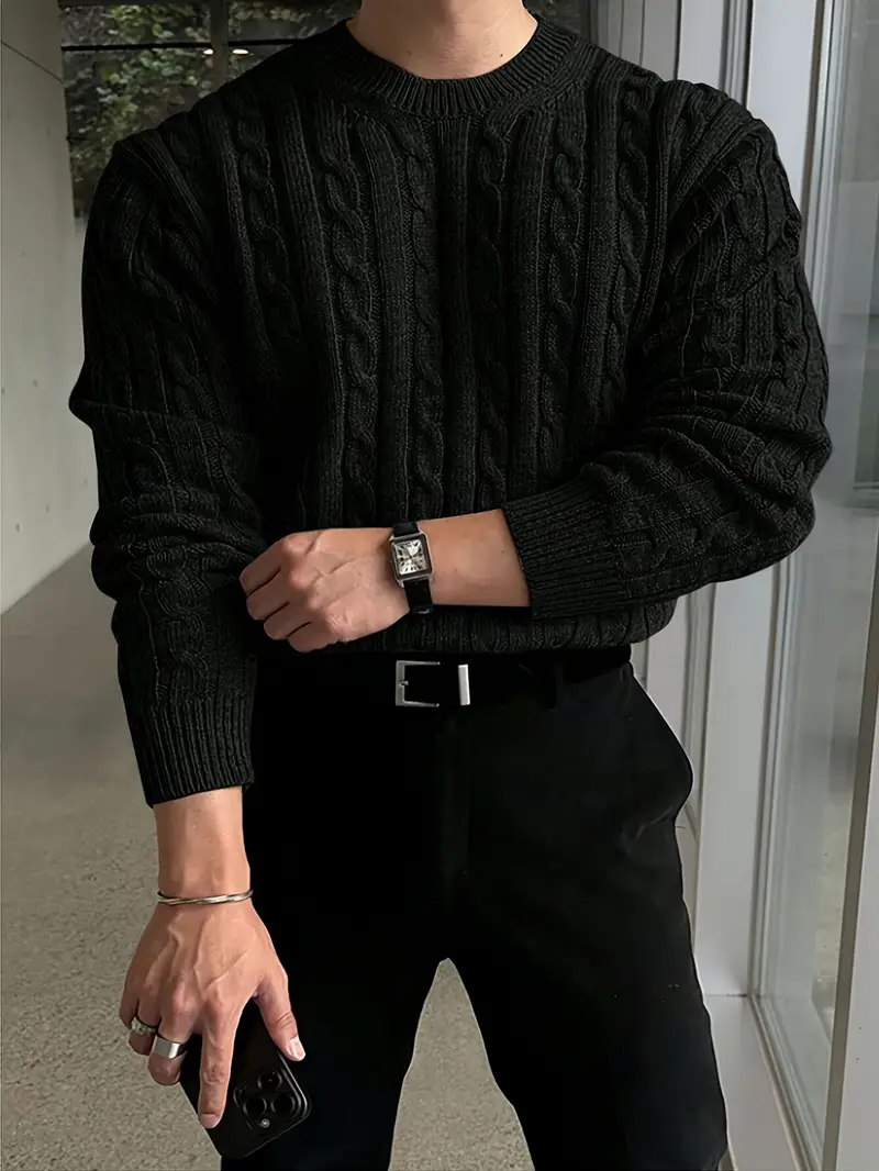 Mergim – Lässiger Strickpullover Mit Langen Ärmeln - Image 2