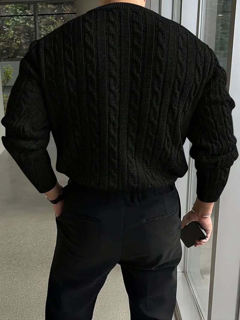Mergim – Lässiger Strickpullover Mit Langen Ärmeln - Image 20