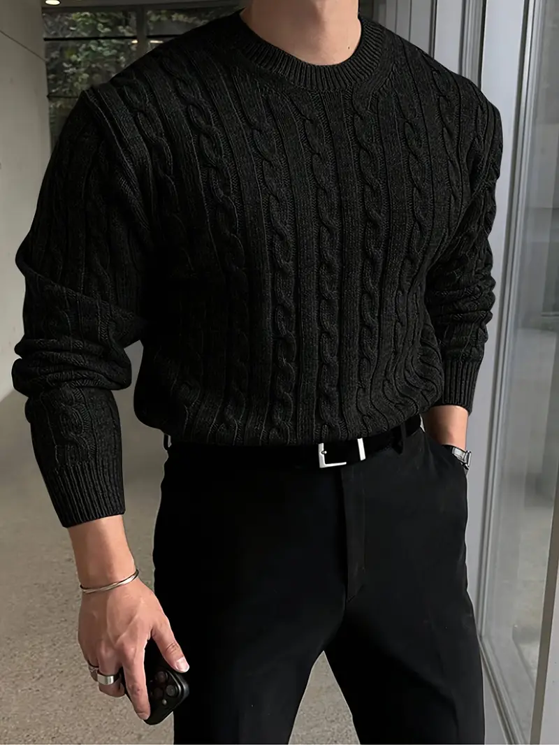 Mergim – Lässiger Strickpullover Mit Langen Ärmeln - Image 21
