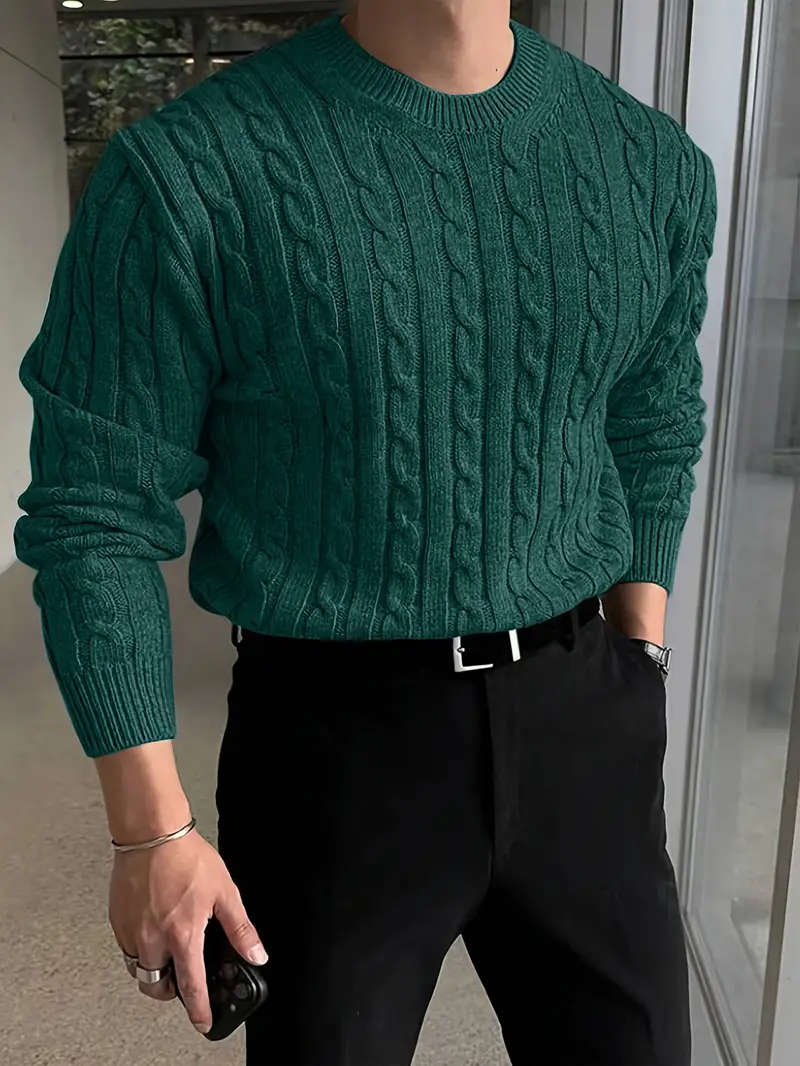 Mergim – Lässiger Strickpullover Mit Langen Ärmeln - Image 24