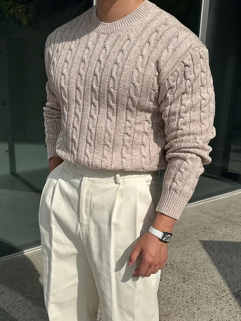 Mergim – Lässiger Strickpullover Mit Langen Ärmeln - Image 3