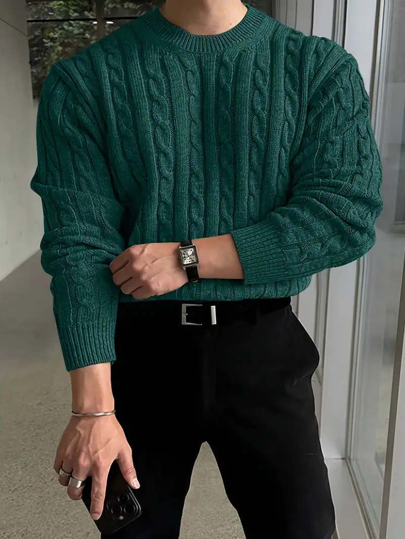 Mergim – Lässiger Strickpullover Mit Langen Ärmeln - Image 4