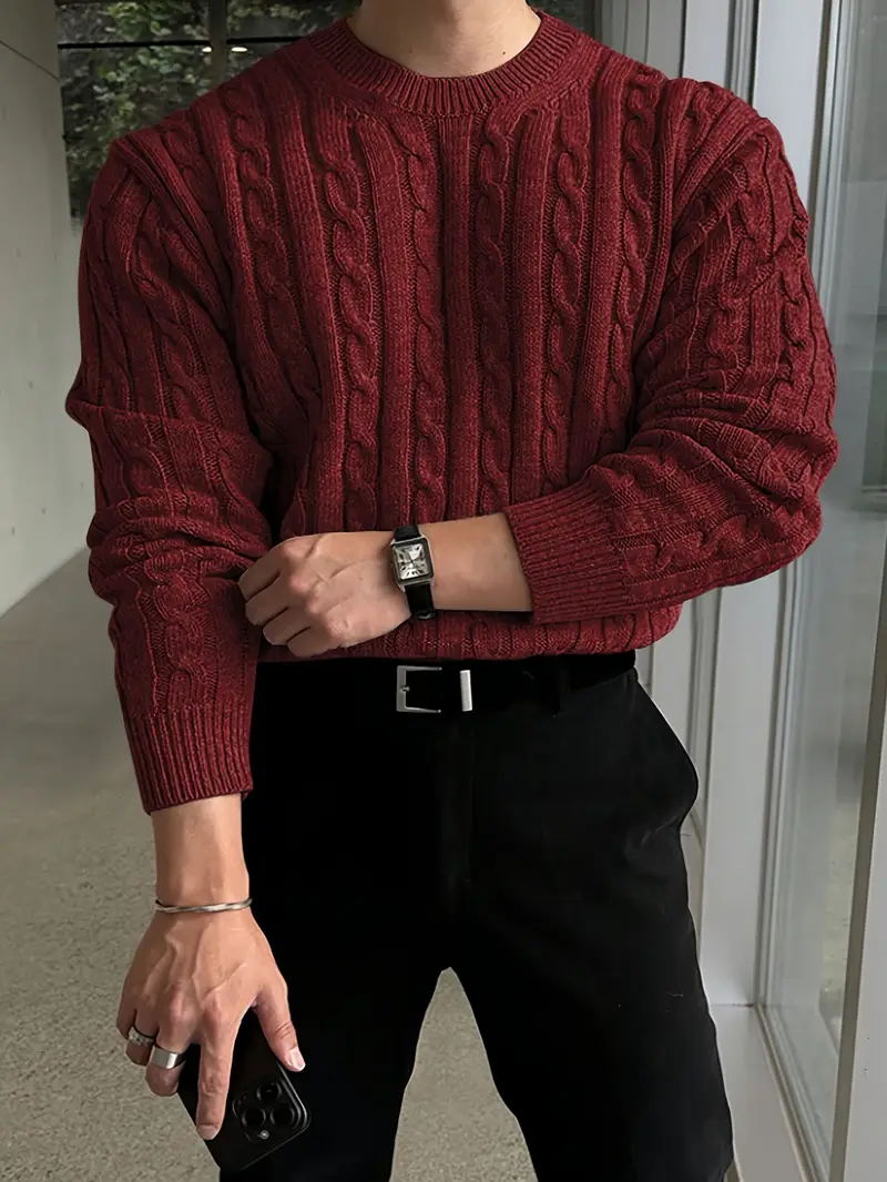 Mergim – Lässiger Strickpullover Mit Langen Ärmeln - Image 5