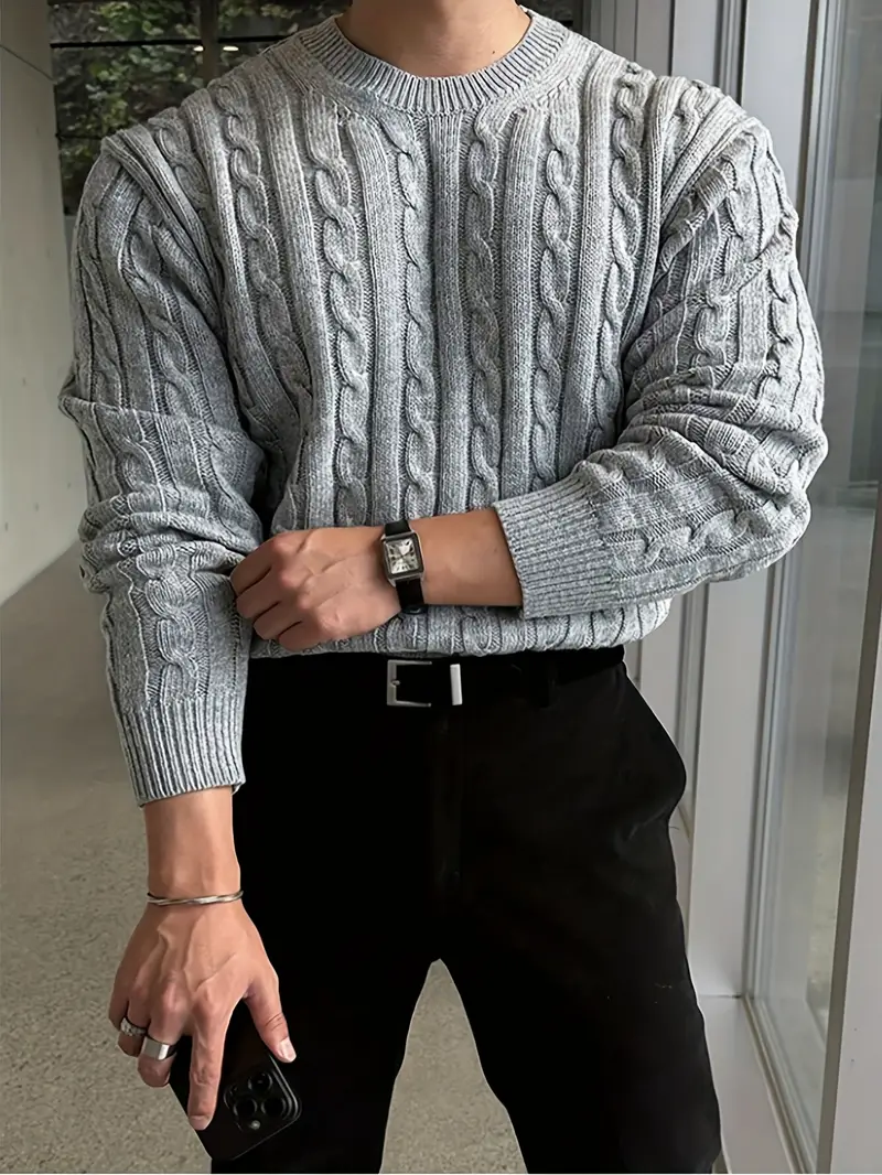 Mergim – Lässiger Strickpullover Mit Langen Ärmeln - Image 6