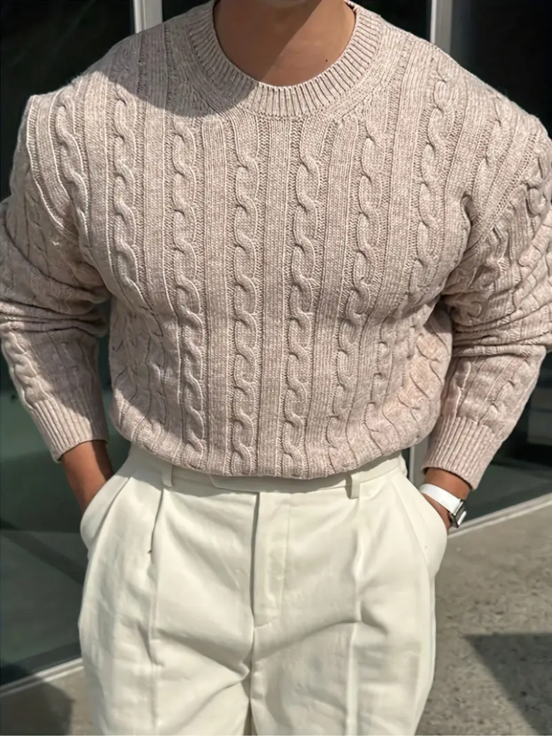 Mergim – Lässiger Strickpullover Mit Langen Ärmeln - Image 8