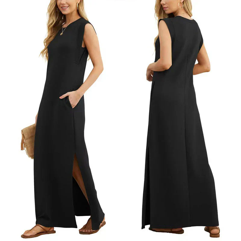 MERYEM - MAXIKLEID ÄRMELLOS GERADE UND LOCKER - Image 2