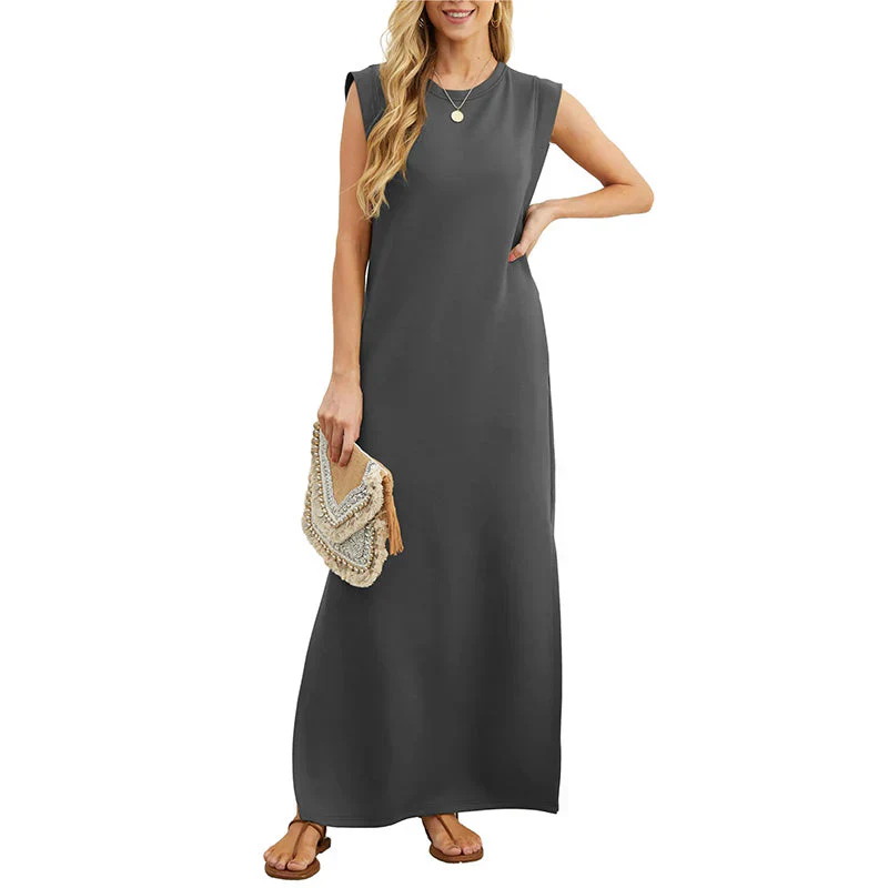 MERYEM - MAXIKLEID ÄRMELLOS GERADE UND LOCKER - Image 4