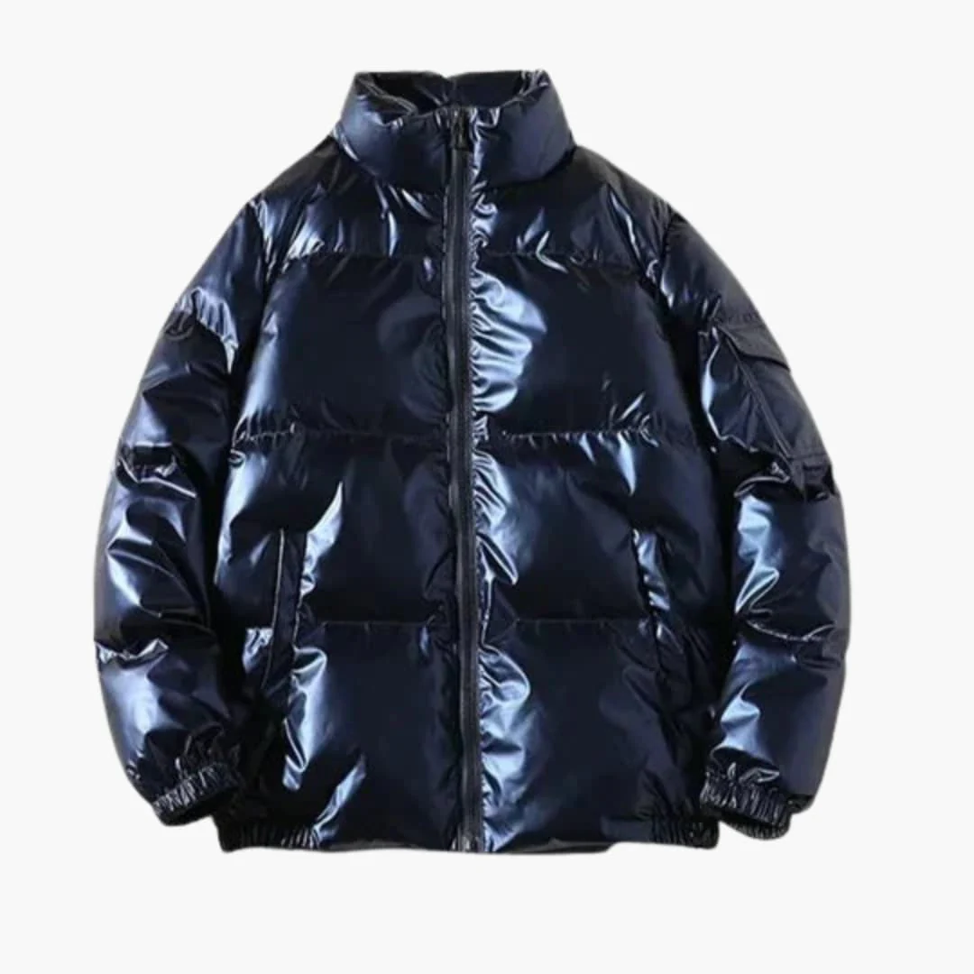 Metallic Winter Pufferjacke für Herren - Image 3