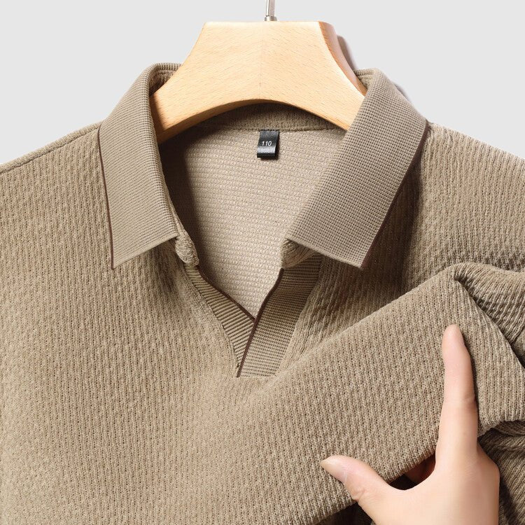 MEYER - LANGARMLIGES STRICK-POLOSHIRT - Image 3