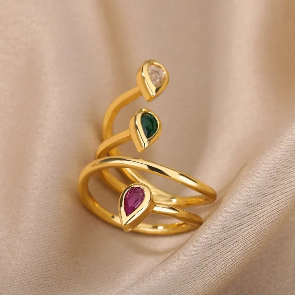 Micara - Gemstone Twirls - Ringe - Image 5