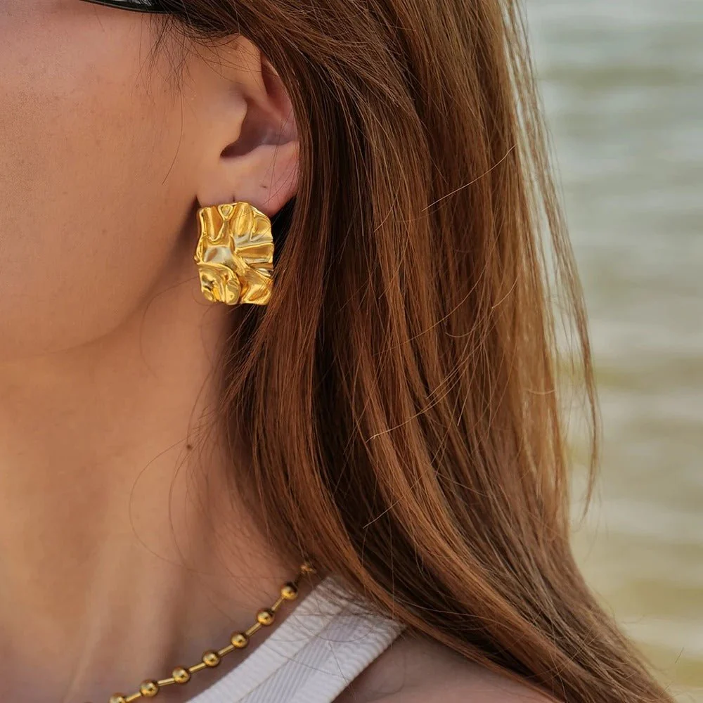 Micara - Golden Ripples - Ohrringe - Image 3