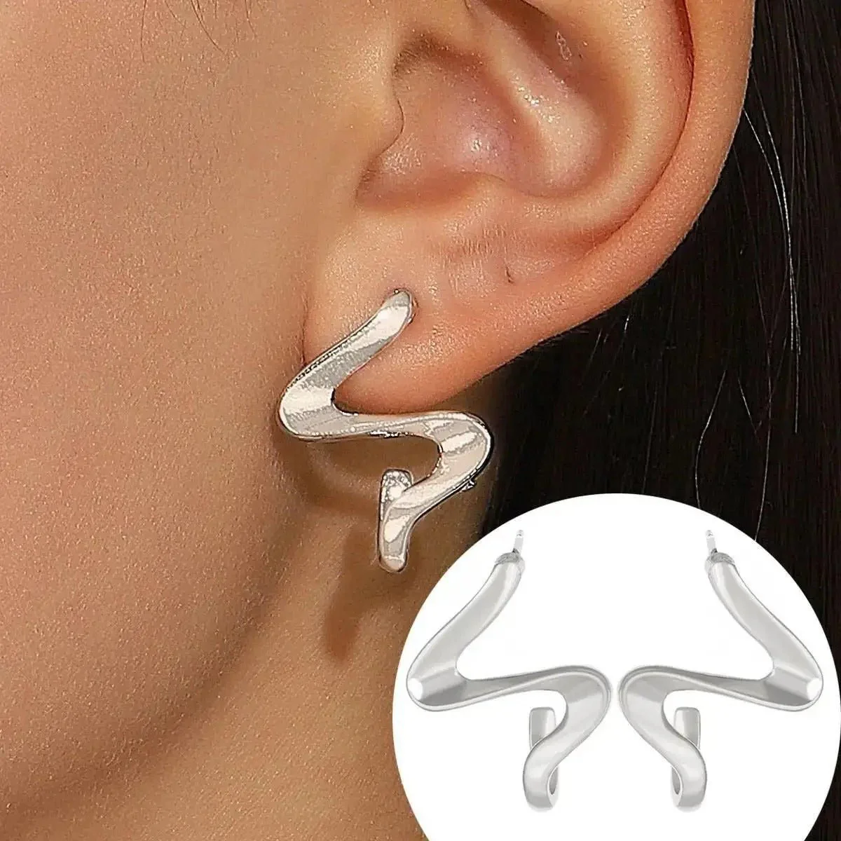 Micara - Zigzag Drops - Ohrringe - Image 5