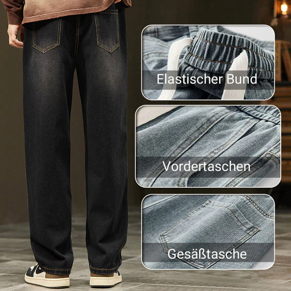 MIKE - GERADE JEANS IM JAPANISCHEN STIL - Image 4