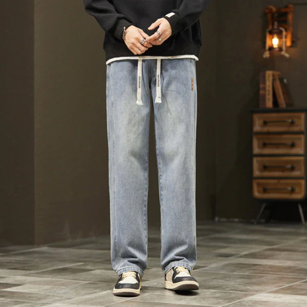 MIKE - GERADE JEANS IM JAPANISCHEN STIL - Image 7