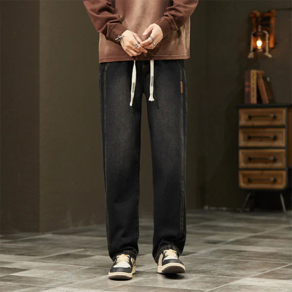 MIKE - GERADE JEANS IM JAPANISCHEN STIL - Image 9
