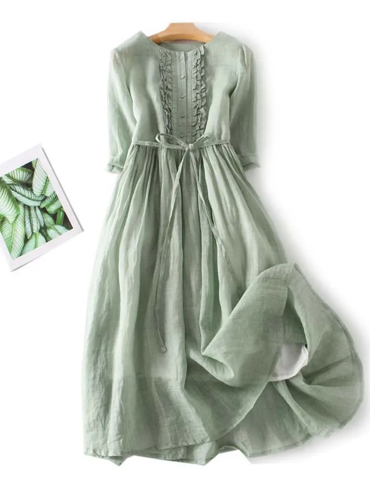 MIL0U - STILVOLLES LEINENKLEID - Image 4