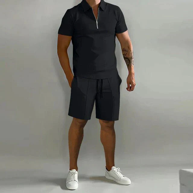Milan Polo mit Zip und Shorts-Set - Image 3