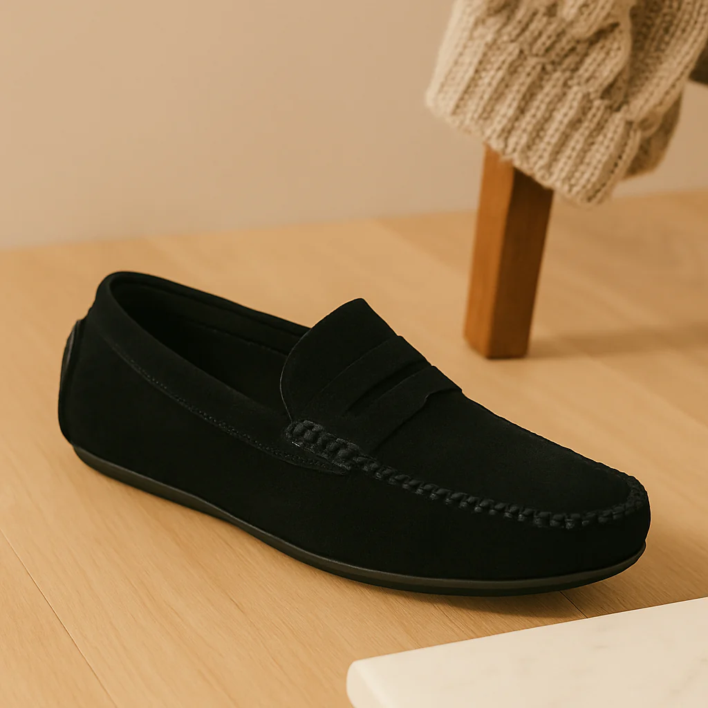 Milano Herren-Leder-Loafer – Klassische Slipper mit rutschfester Sohle - Image 7