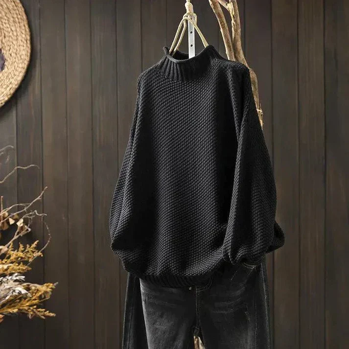 MILOU | GESTRICKTER ROLLKRAGENPULLOVER MIT STIL