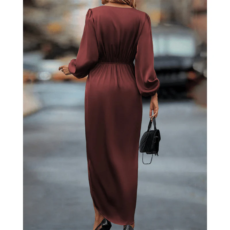 Mira zeitgenössisches langärmliges Midi-Kleid - Image 4