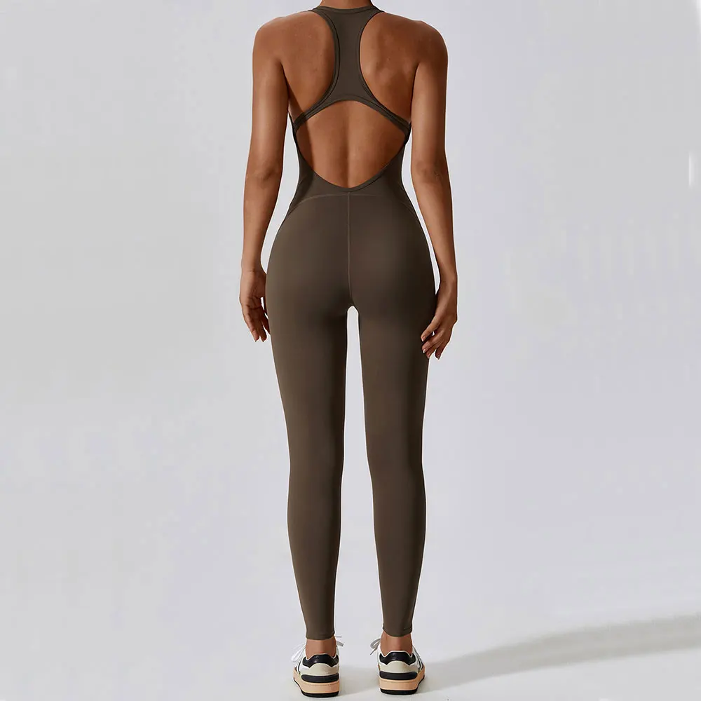 Miranda | Yoga Jumpsuit Mit Offenem Rücken