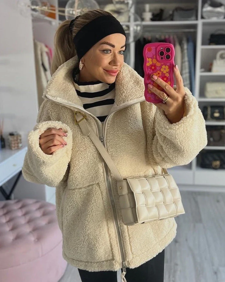 Mirella | Teddy Fleece Jacke - Image 4
