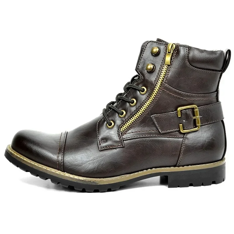 Mittellange Schnürstiefel aus Leder für Herren - Image 5