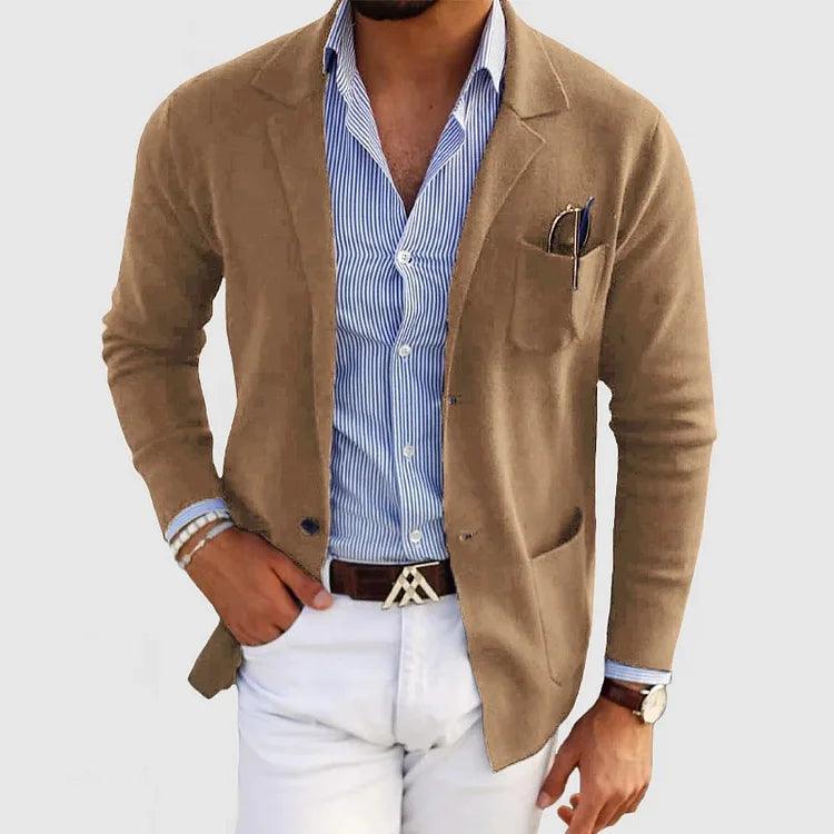 Moderne Herren Strickjacke | Leichter Cardigan Mit Taschen - Image 2