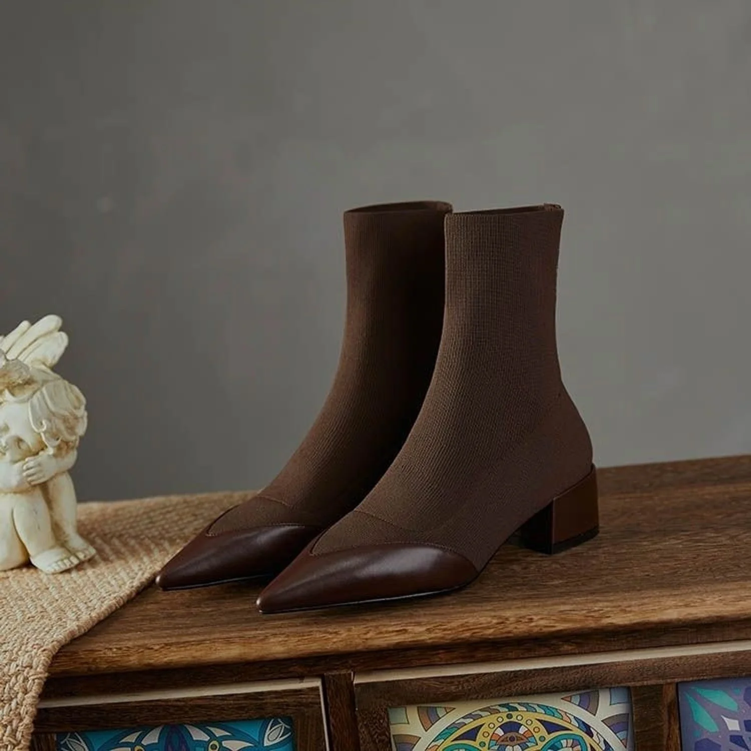Moderne Knitted Sock-Stiefel - Image 14
