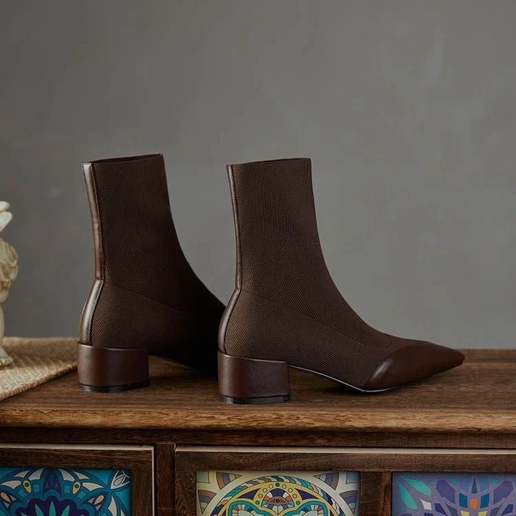 Moderne Knitted Sock-Stiefel - Image 6