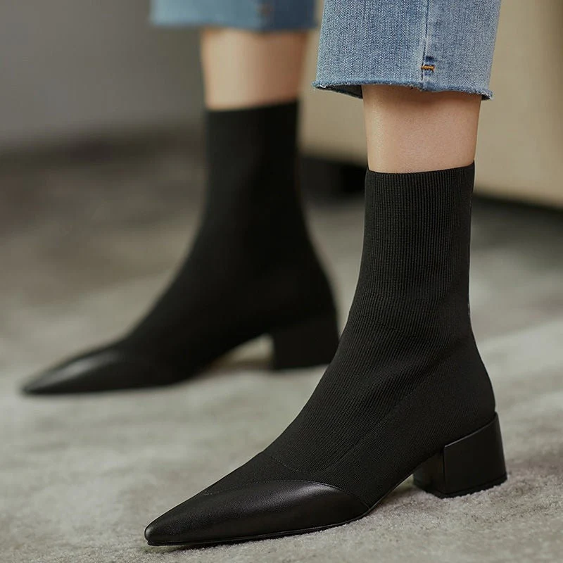 Moderne Knitted Sock-Stiefel - Image 7