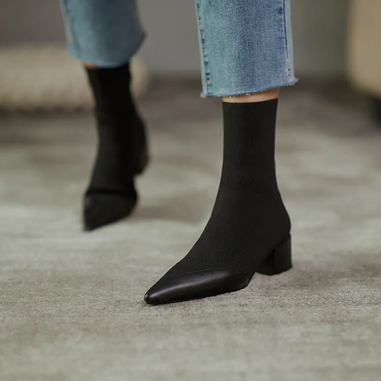 Moderne Knitted Sock-Stiefel - Image 8