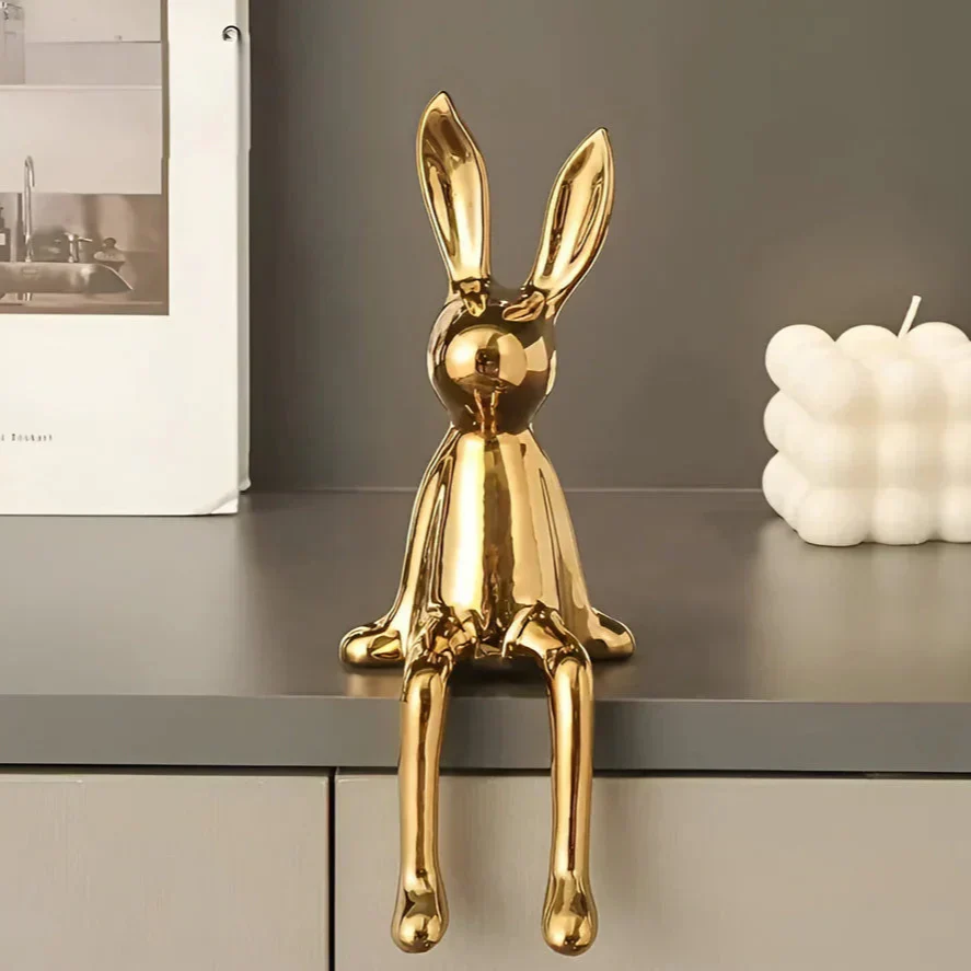 Moderne Osterhasenfigur