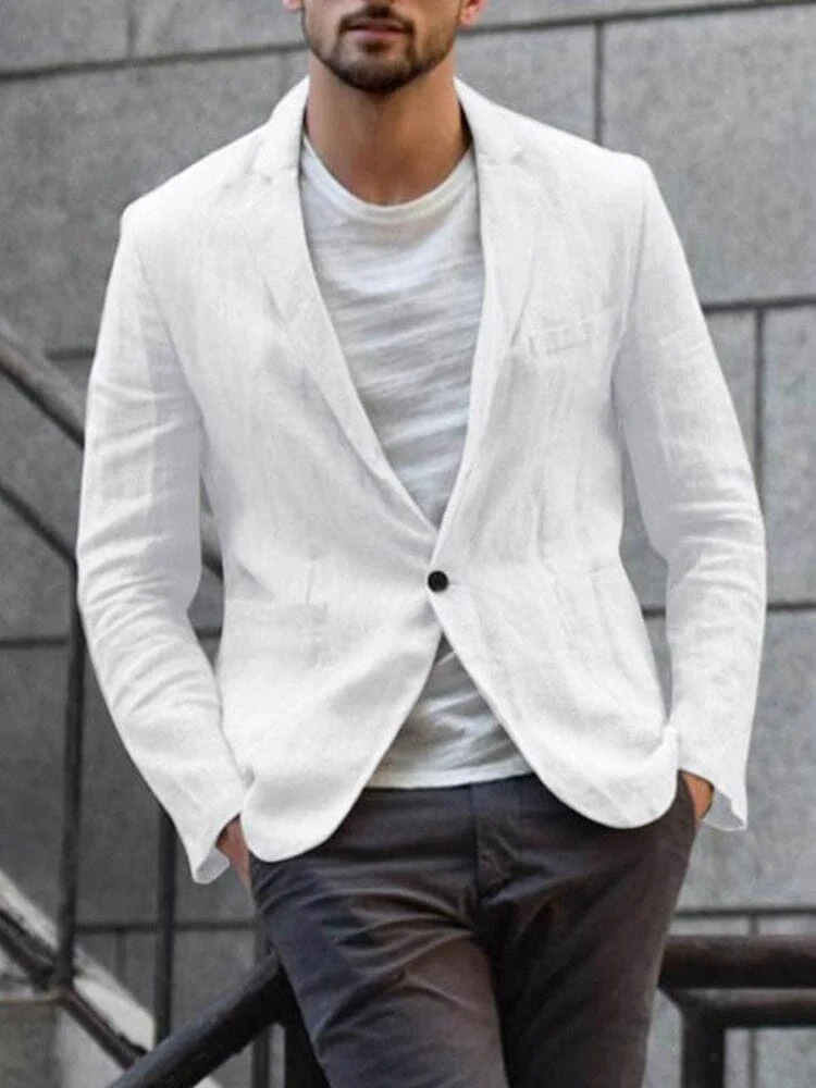 Modernes leinen-blazer für den trendbewussten mann - Image 5