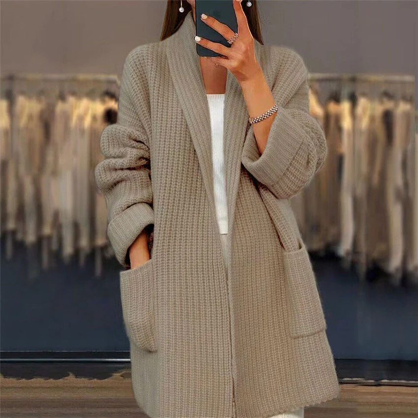 Modischer Langarm-Cardigan für Damen | Lässig - Image 3