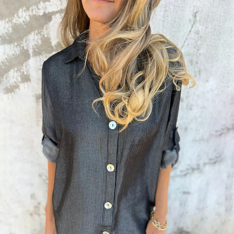 Moniek™ | Bequemes Jeanshemdkleid - Image 6