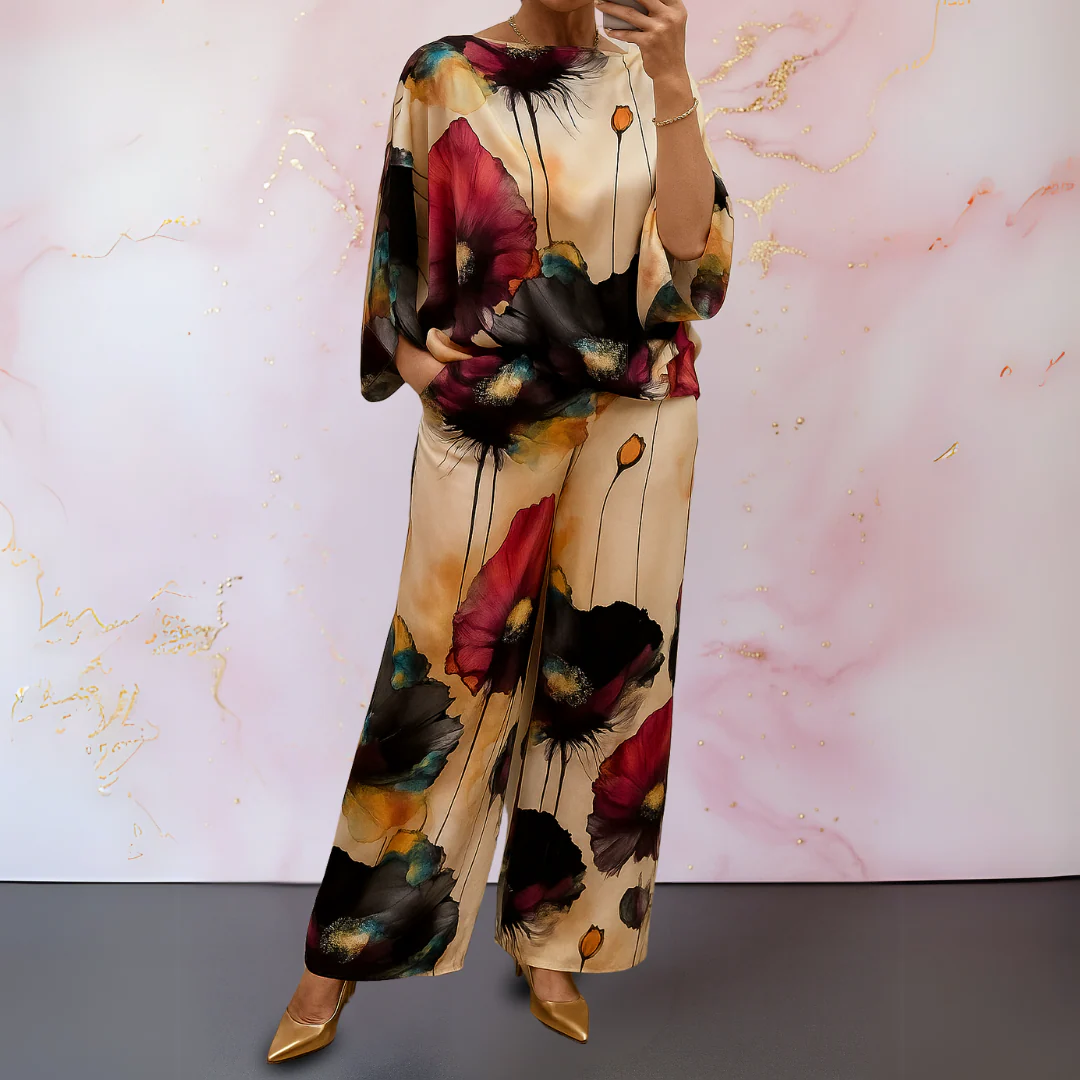 Moniek™ | Zweiteiliges Damen-Set aus Satin - Image 2