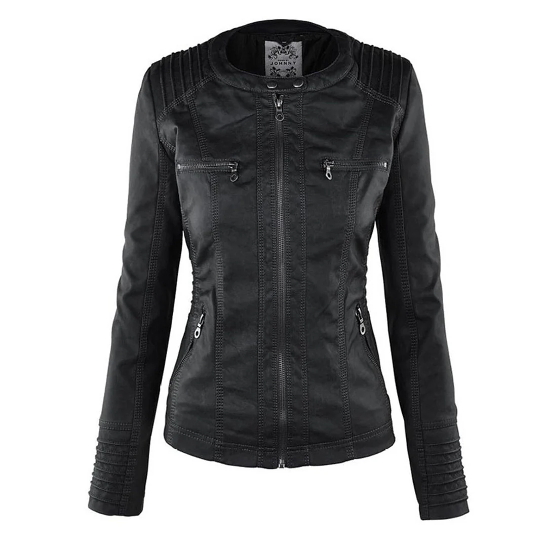 Monika™ | Robuste und elegante Lederjacke - Image 5