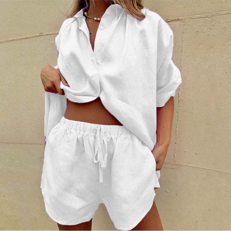 Monique™ | Elegantes Blusen- und Shorts-Set - Image 2