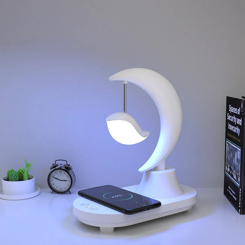 Moonsphere kabellose LED-Lampe mit Bluetooth-Lautsprecher und Ladegerät - Image 3