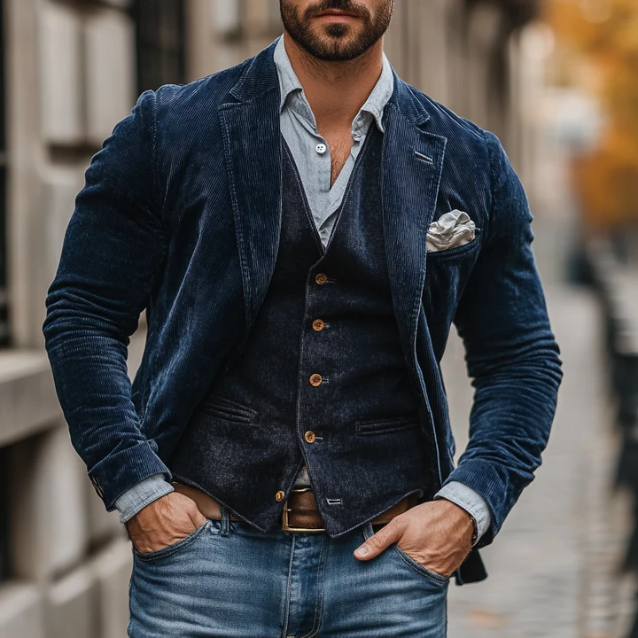 MORITZ - VINTAGE-WESTE UND BLAZER-SET - Image 2